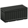 thumbnail image 2 of Devoko Indoor 82 Gallon Resin Deck Box, Black, 2 of 8