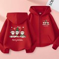 thumbnail image 1 of Sudadera deportiva informal con estampado degradado para niños y niñas, cuello redondo, manga larga, poliéster, 1 of 6