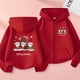 thumbnail image 1 of Sudadera deportiva informal con estampado degradado para niños y niñas, cuello redondo, manga larga, poliéster, 1 of 6