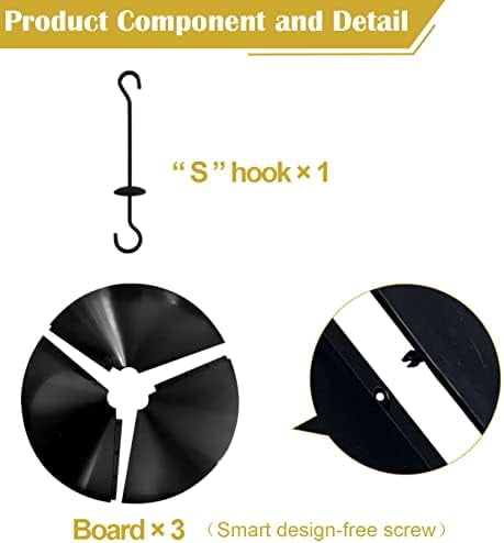 Squirrel Baffle Wrap Guard Around Protects Hanging Bird Feeders for Outdoor Shepherd’s Hook, Save Bird Houses from Squirrels, Raccoons, and Rodents - Hang Mount 19 Inch 1pcs