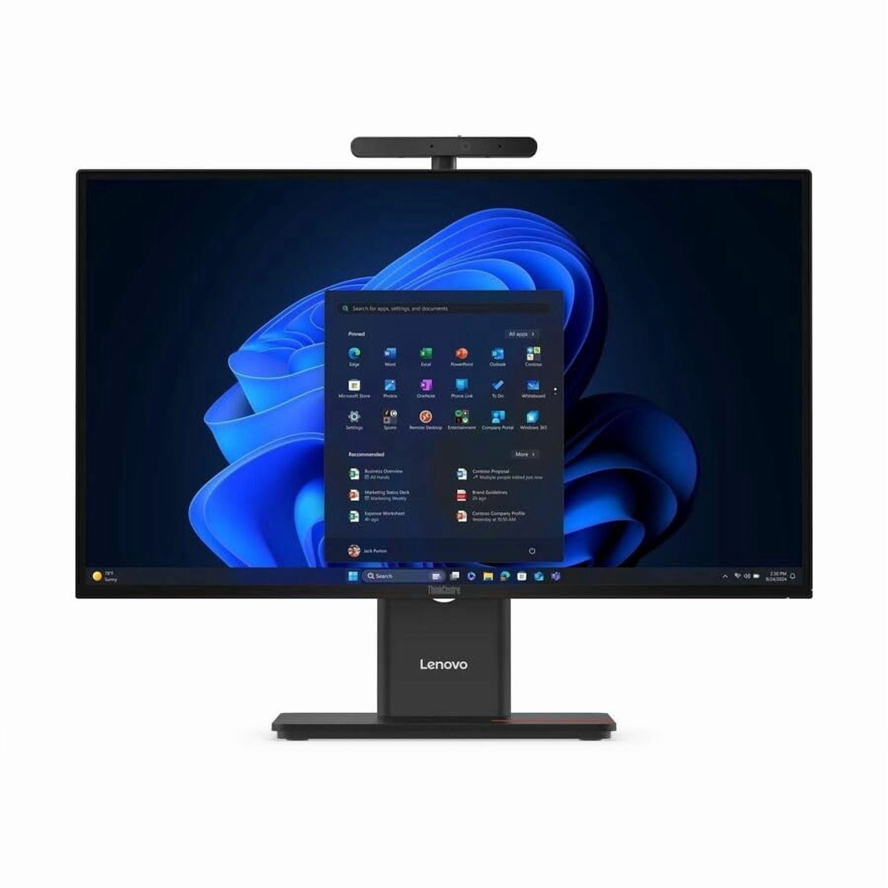 Lenovo ThinkCentre M90a Gen 6 13AT0006US All-in-One Computer - Intel Core Ultra 5 2nd Gen 225 - 16 GB - 512 GB SSD - 23.8" Full HD Touchscreen - Desktop - Black - Intel Q870 Chip - 1920 x 1080 - Wi...