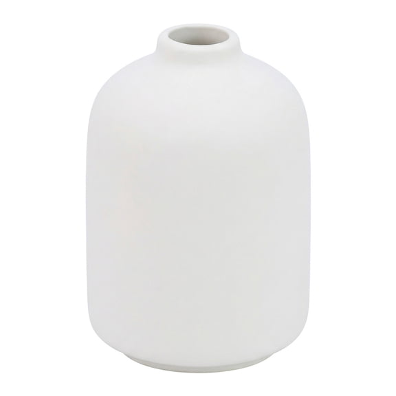 REGALWOVEN Ceramic Bud Vase Set, Small Decorative Flower Vases for Home Decor, Modern Matte Vases in Assorted Shapes White 2.8"L x 2.8"W x 3.9"H
