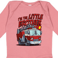 thumbnail image 4 of Inktastic Little Brother Fire Truck Boys Long Sleeve Baby Bodysuit, 4 of 5