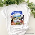 thumbnail image 7 of Artistic Massachusetts State Themes and Landmarks T-Shirt, Tee for History and Travel Lovers, 7 of 7