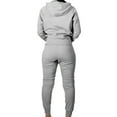 thumbnail image 3 of Capreze Sweatsuits for Men Set 2 Piece Full Zip Athletic Jogging Suit Hoodie Sports Outfits Sweatshirt Grey M, 3 of 3