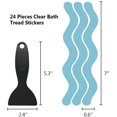 thumbnail image 7 of kenbi 12pc bathtub stickers non-slip bath stickers safety tub shower stickers adhesive, 7 of 7