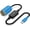 Blue, variant on J&D USB-C To 12V Car Cigarette Lighter Converter, 18W Power Cable for Dash Cam, GPS, Red, 1 ft