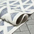 thumbnail image 7 of Well Woven Sila Ciel Modern Geometric Blue 5'3" x 7'3" Indoor/Outdoor Area Rug, 7 of 7