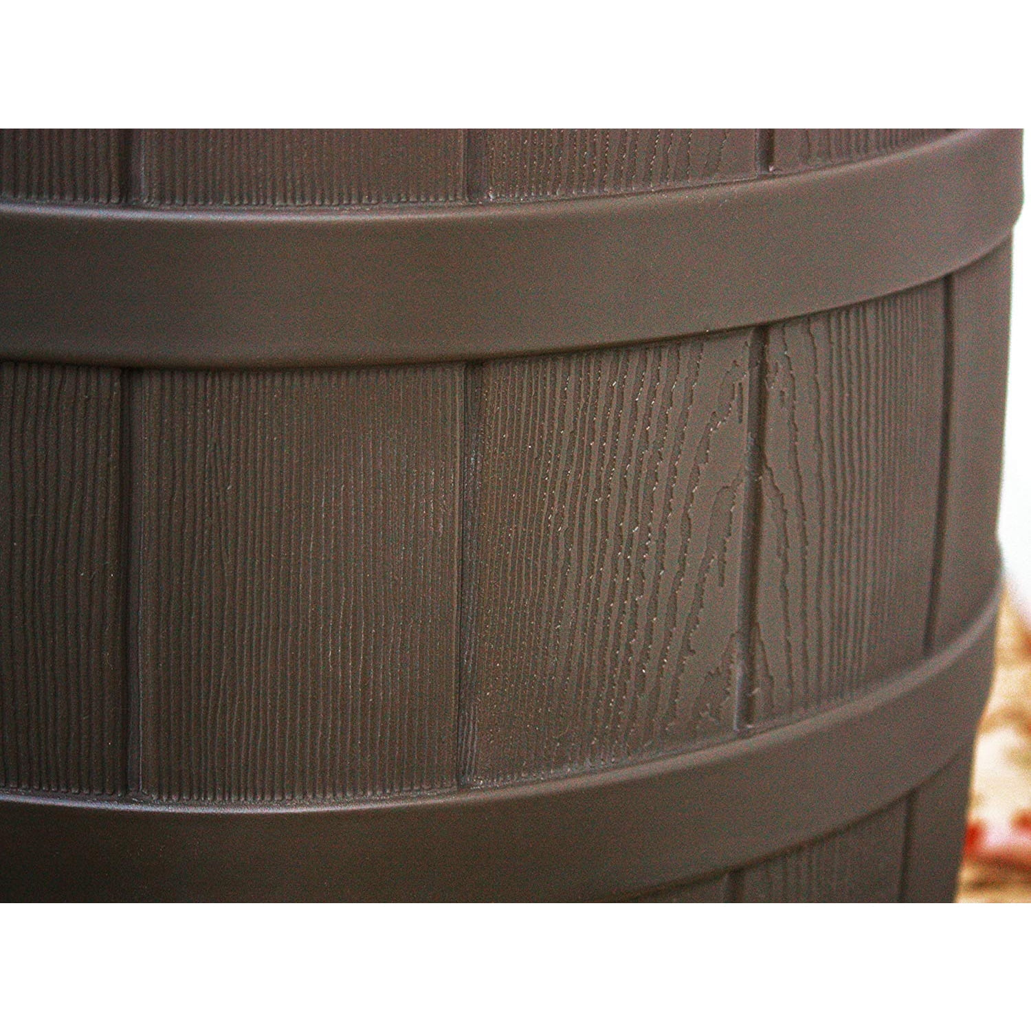 Good Ideas Rain Wizard 50-Gallon Rain Barrel with Diverter Kit - Oak