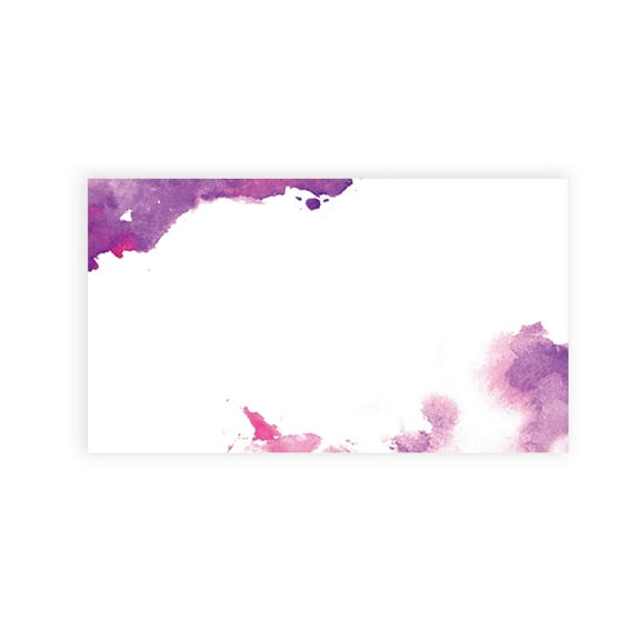 Koyal Wholesale Ombre Pink Purple Watercolor Place Cards for Wedding Party Tables, Seating Name Place Cards, 60 Pack