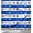 thumbnail image 1 of Soimoi Blue Heavy Canvas Fabric Sacred Geometric Print Fabric by Yard 58 Inch Wide, 1 of 3