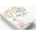 thumbnail image 2 of Inkdotpot Set Of 30Gender Reveal Baby Shower Invitations-Diaper Raffle Tickets And Baby Shower Book Request Cards Twinkle Twinkle Little Star Invites Its A Boy Its A Girl, 2 of 8