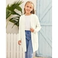 thumbnail image 3 of Sherrylily Girls Batwing Long Sleeve Sweater Cardigan Open Front Chunky Knit Sweaters Coats with Pockets 5-14 Years, 3 of 7