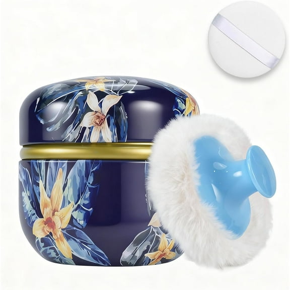 Body Powder Puff and Container for Dusting Powder,Powder Puff for Body Powder