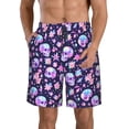 thumbnail image 1 of Fotbe crystal Skull flower cool Trajes de Baño Estampados para Hombre, Shorts de Verano de Secado Rápido, Ropa de Playa, Bañadores-Large, 1 of 6