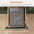 thumbnail image 2 of Organizador de Cubiertos, Bandeja Cubiertos Cajon Cubertero para Cajón para Menaje Xtellar gris, 2 of 4