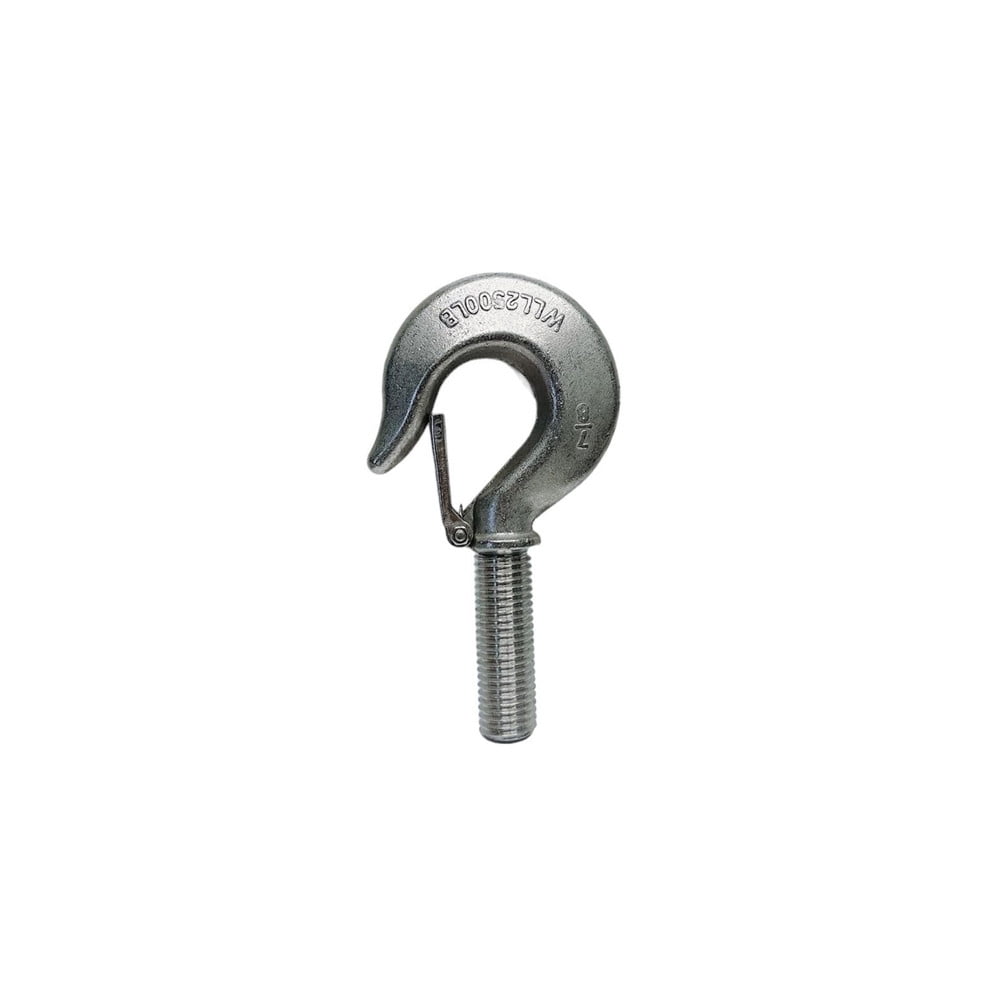 Marine 7/8" Threaded Shank Hook Drop Forged Hook 2500Lb WLL Stainless Steel 4Pcs
