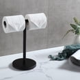thumbnail image 2 of Orlif Hand Towel Holder Stand T-Shape Towel Rack for Bathroom Vanity Countertop, Black Finish, 13", 2 of 5