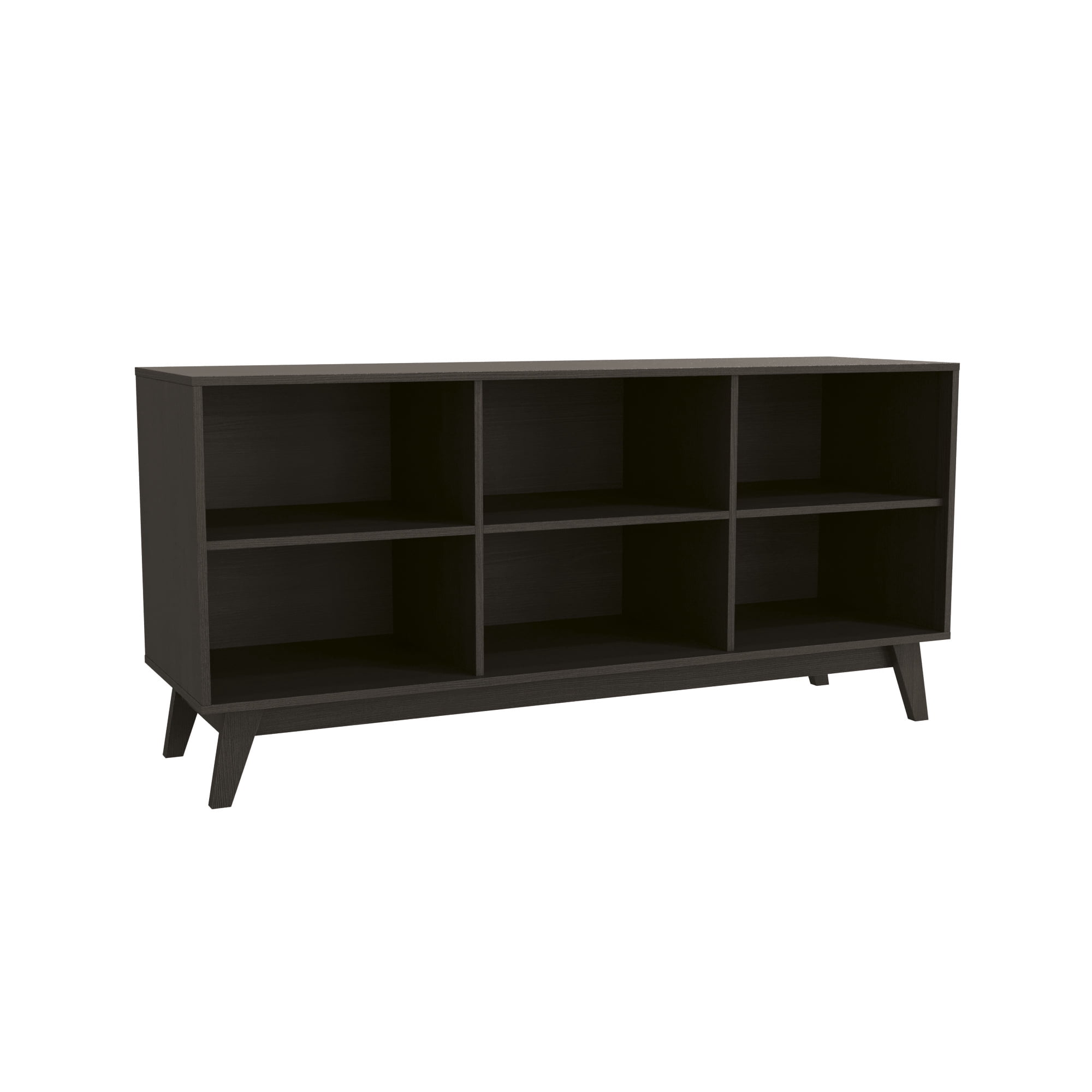 Kappesberg Venice Metro Brown/Black 59"W Sideboard with 3 Doors and Shelves