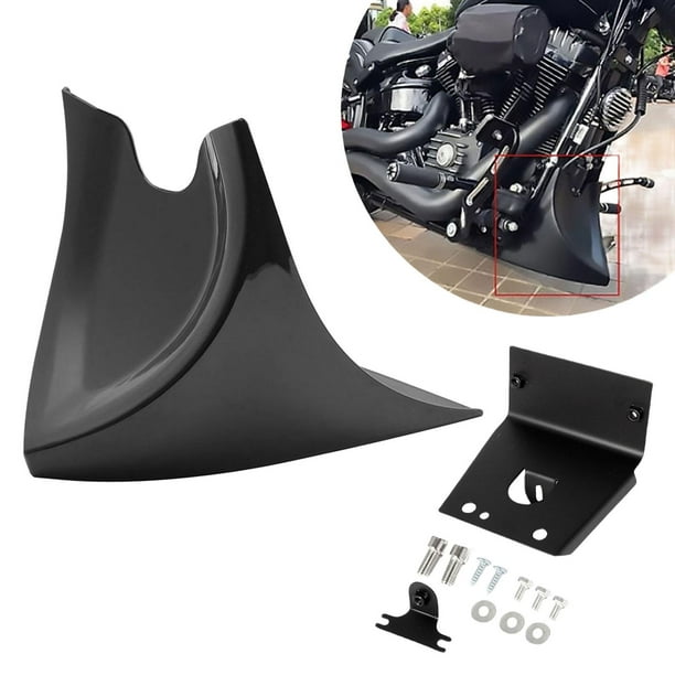 Alerón delantero inferior Universal para motocicleta, guardabarros de plástico ABS, para barbilla apto para 2004-2017 Touring Negro brillante