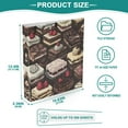 thumbnail image 3 of FORMRS 3 Ring Binder 1.5 inch with Pockets Set of 2 Clip Board 200 Sheets Capacity, Black Chocolate Cakes, 3 of 8