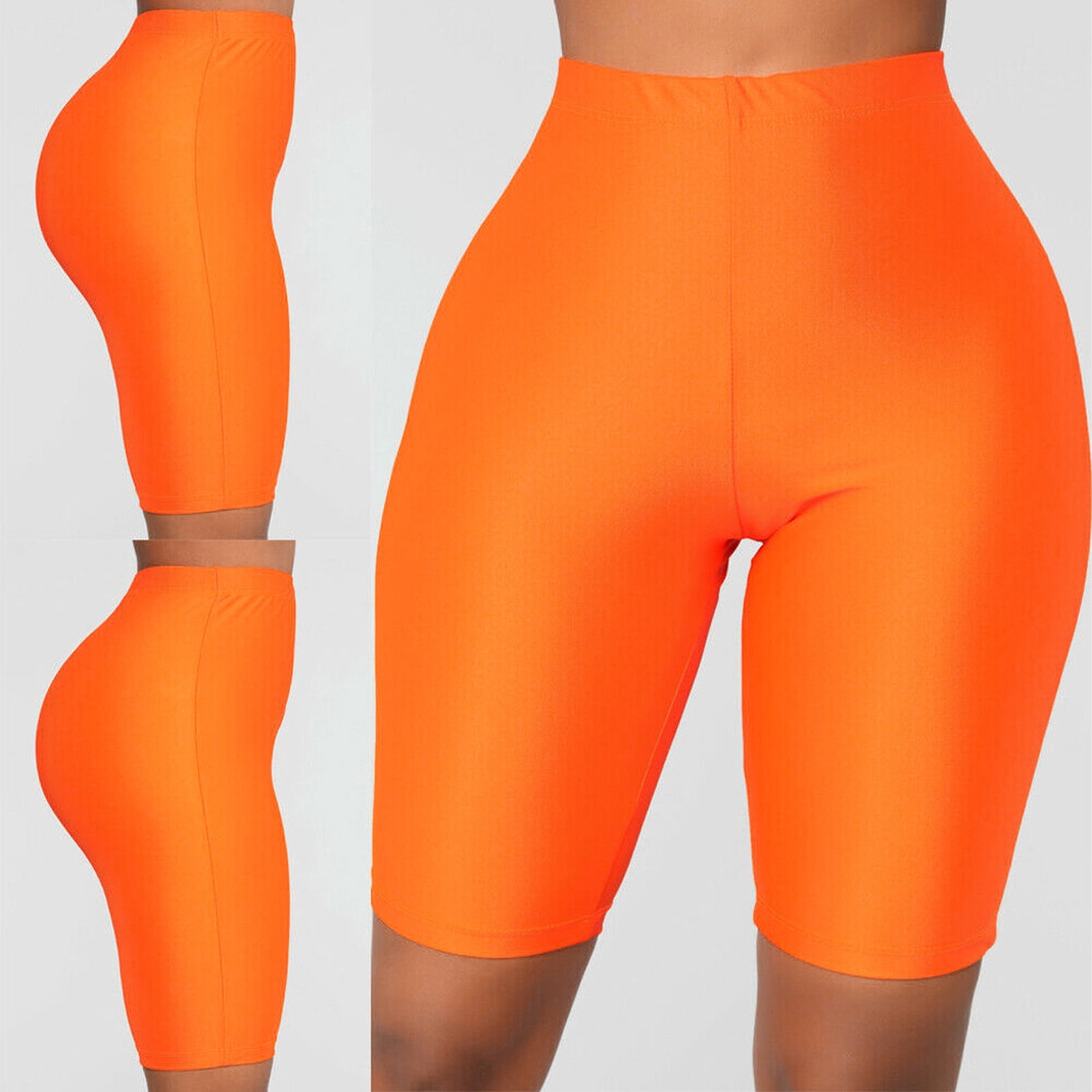 Orange Yoga Shorts