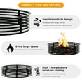 thumbnail image 5 of 48" Smokeless Fire Pit Ring, Heavy Duty Metal Fire Ring for DIY Outdoor Fire Pits, Above or In-Ground Use for Patio Backyard, Black-a, 5 of 8