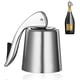 thumbnail image 1 of Tapones para botellas de vino con sacacorchos, tapón de vino de acero inoxidable con silicona, tapas de vino reutilizables para botellas, 1 of 7