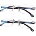 thumbnail image 1 of 2 Pcs Reading Glasses Men with Blue Light Protection, Auto-Focus, Scratch-Resistant Lenses, Lightweight Design, Adjustable Focus, Suitable for Daily Use, Outdoor Activities, 1 of 7