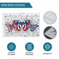 thumbnail image 6 of Blue Red Butterfly 4th of July Placemats Set of 6, Stars Independence Day Wooden Placemats for Dining Table, Place Mats for Kitchen Tabletop, Waterproof Wipeable Dining Table Mats Set, 6 of 9