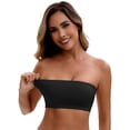 thumbnail image 4 of Unique Bargains Women's Strapless Seamless Wirefree Padded Bras S Black, 4 of 6