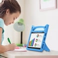 thumbnail image 4 of For Amazon Fire HD 10 / Fire HD 10 Plus (11th Generation, 2021 Released) Case with Screen Protector and Stylus, EpicGadget EVA Foam Lightweight Shockproof Handle Kickstand Kids Friendly Cover ( Blue), 4 of 6