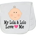 thumbnail image 2 of Inktastic My Lola and Lolo Love Me Baby Burp Cloth, 2 of 3