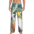 thumbnail image 2 of Picia Seashell On The Beach Mens Soft Woven Cotton Elastic Waistband Sleep Pajama Pant Lounge Sleep Pant With Pockets And Drawstring-Large, 2 of 9