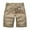 Khaki, variant on Cargo Shorts for Men Mens Outdoor Hiking Cargo Shorts High Waisted Drawstring Classic Below Knee Camo Cargo Shorts for Men,Dark Blue,38