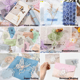 thumbnail image 5 of 90 Sheets Scrapbook Paper and Decorative Mesh Fabric Assorted Set - 6 Pack Mixed Special Paper for Scrapbooking,B, 5 of 6