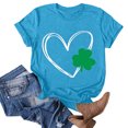 thumbnail image 2 of QIPOPIQ T-Shirts à Manches Courtes pour Femmes Col Rond T-Shirts de la Saint-Patrick T-Shirts de la Saint-Patrick T-Shirt Shamrock T-Shirt Vert T-Shirts Chanceux T-Shirts de Vacances T-Shirts Graphiques Offres, 2 of 3