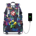 thumbnail image 2 of Mochila con interfaz de carga USB para hombre y mujer, morral escolar para adolescentes, ordenador portátil, interfaz de auriculares, 2 of 4