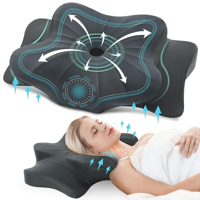 Almohada cervical DONAMA Contour, espuma viscoelástica, soporte para cuello