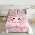 thumbnail image 2 of Castle Fairy Kawaii Axolotl Salamander 3 Pieces Queen Comforter Set for Preppy Child,Pink Bling Glitter Ultra Soft Bedding Sets,Cartoon Animal Bedding Comforter Set,Lightweight Room Decor, 2 of 8