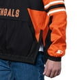thumbnail image 3 of Men's Starter Black Cincinnati Bengals Prospect Half-Zip Pullover, 3 of 3
