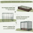 thumbnail image 5 of SLSY Galvanized Raised Garden Bed,Crop Cage,Plant Protection Net Tent Kit,Metal Planter Box Bottomless Planting Vegetables for Garden, 5 of 8