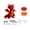 Red, variant on Halloween Dinosaur Crochet Kit, DIY Dragon Doll Crochet Set with Yarn, Hook, Craft Accessories and Filling Cotton