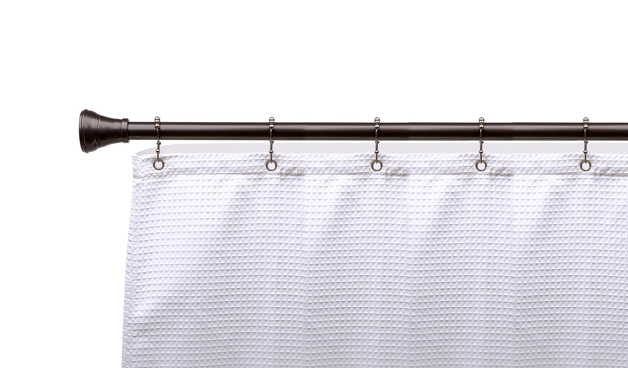 Utopia Alley  Double Roller Ball Stainless Steel Shower Curtain Hooks Rings, Set of 12 Oil Rubbed Bronze