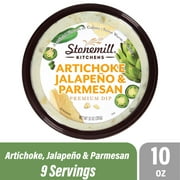 Stonemill Kitchens Artichoke, Jalapeno & Parmesan Premium Dip, 10 oz Tub (Refrigerated)