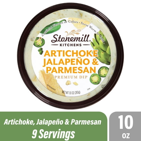 Stonemill Kitchens Artichoke, Jalapeno & Parmesan Premium Dip, 10 oz Tub (Refrigerated)
