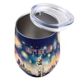 thumbnail image 3 of Happy New Year with Labrador Retriever Fireworks Holiday Xmas Winter 2025 12oz Stainless Steel Wine Tumbler Insulated Cup with Lid Lab Dog Lover Gifts - 00025, 3 of 5