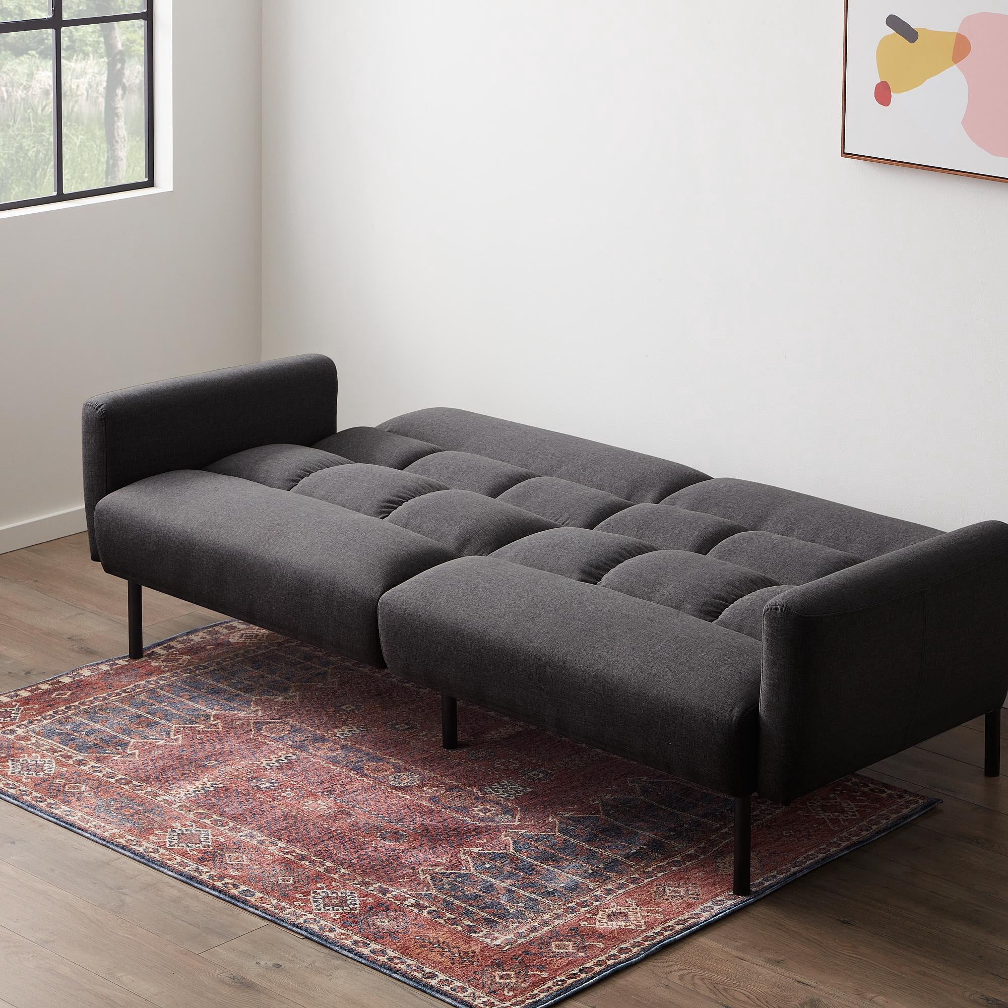 Mayview Sofa Bed With Box Tufting And Removable Arms,, 48 OFF
