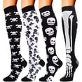 thumbnail image 1 of Bas de Compression Double Couple 4 Paires pour Hommes et Femmes 20-30 mmHg Bas de Compression, 1 of 8