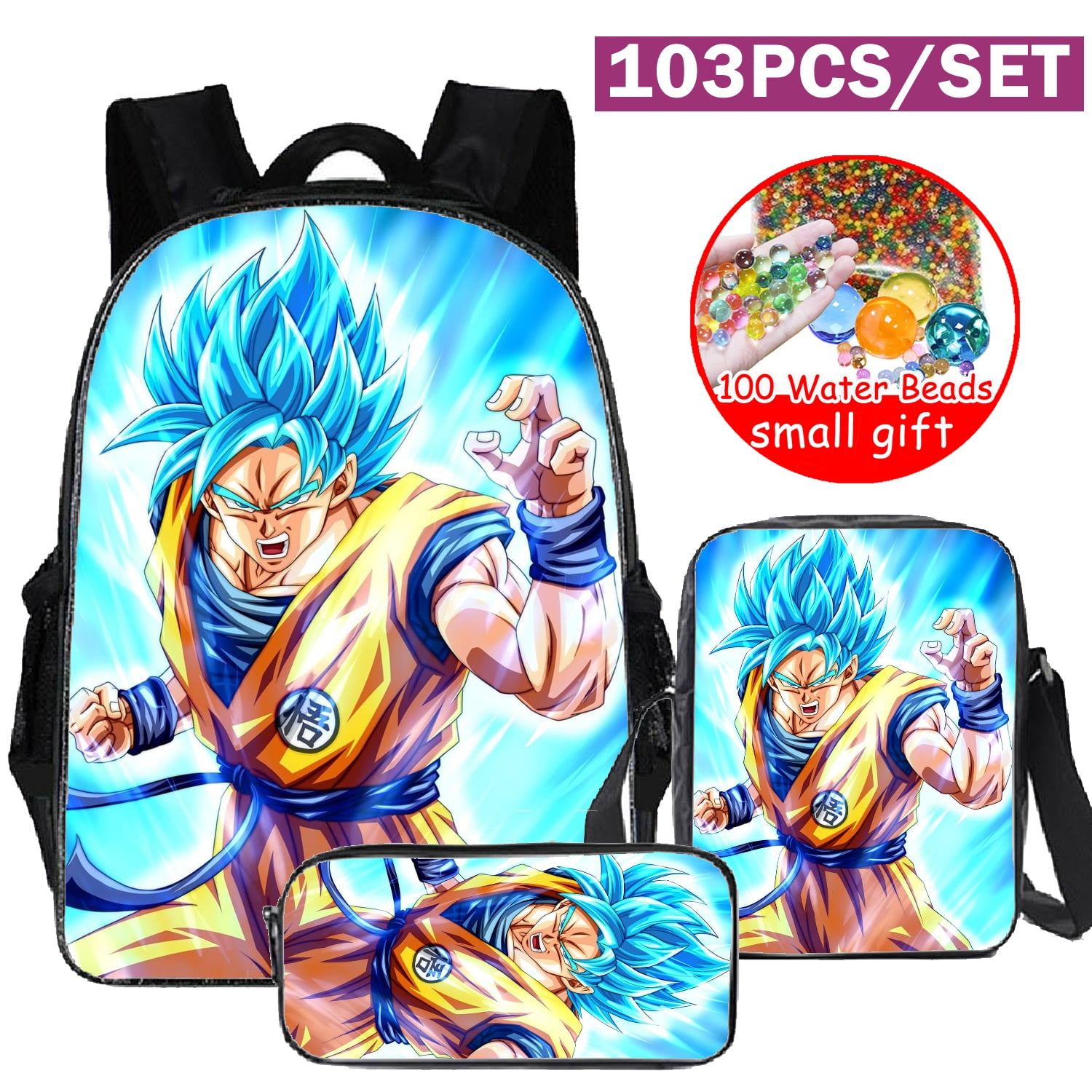 New Dragon Ball Student Backpack Kids School Book Bags Or Shoulder Bag Or  Pencil Bag Or Three-piece Set Children's Travelling Bag Gift